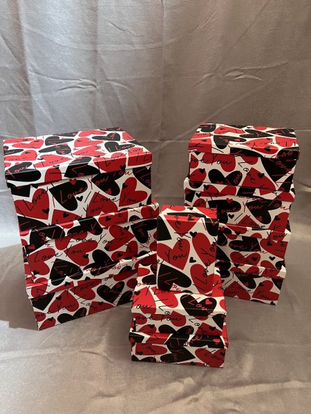 طقم صناديق كرتون 10 قطع